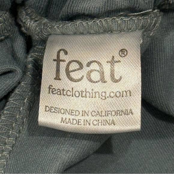 Feat Roam Joggers Sweatpants Drawstring Waist Aqua Blue Size XS Athleisure - Picture 9 of 12